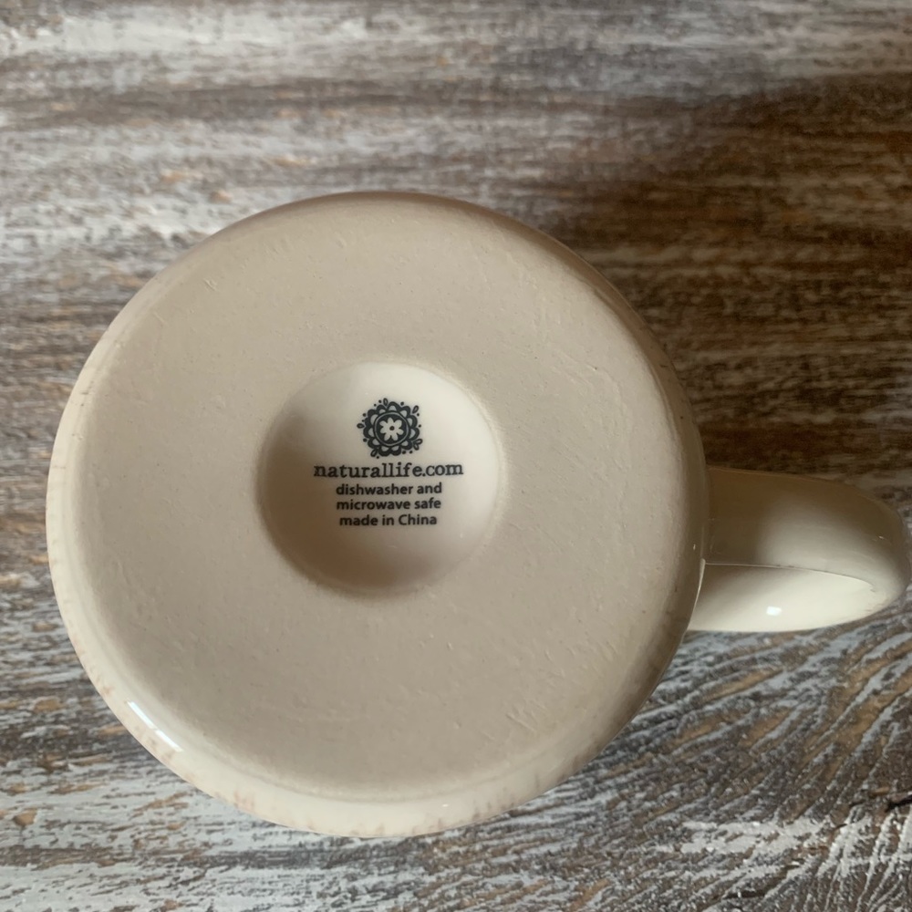 Natural Life Initial T Coffee Mug - Picture 3 of 3